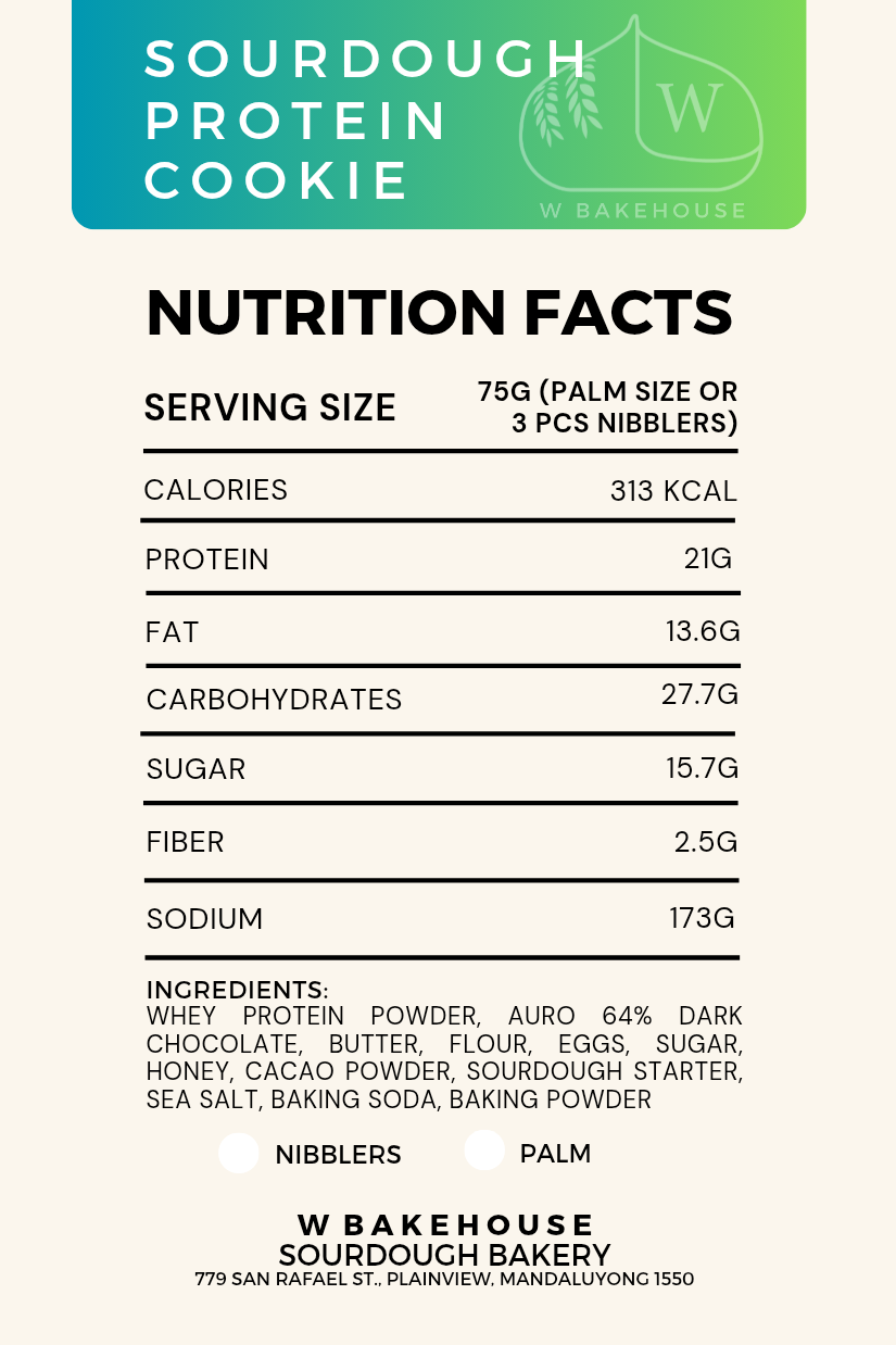 Sourdough Protein Cookie (Nibblers - Box of 18)